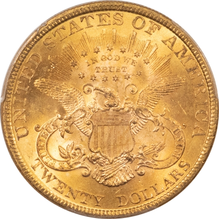 $20 1895 $20 LIBERTY GOLD – PCGS MS-64, FRESH, VIRTUALLY GEM & CAC APPROVED!