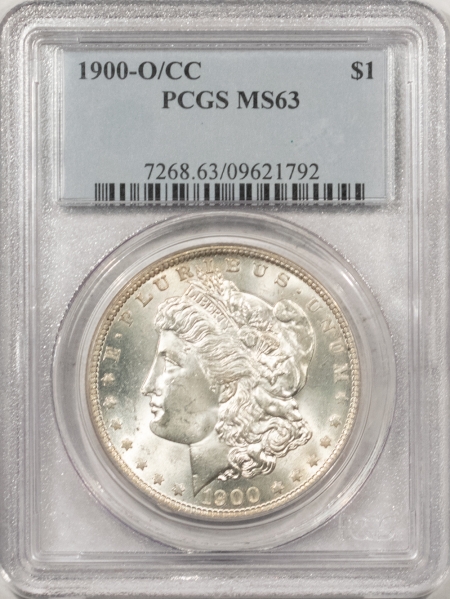 Morgan Dollars 1900-O/CC MORGAN DOLLAR – PCGS MS-63 LOOKS 64+ PREMIUM QUALITY!