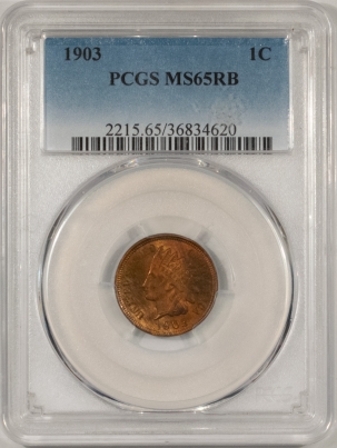 New Store Items 1903 INDIAN CENT – PCGS MS-65 RB, FRESH GEM!