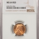 Lincoln Cents (Wheat) 1909 VDB LINCOLN CENT – NGC MS-63 RB