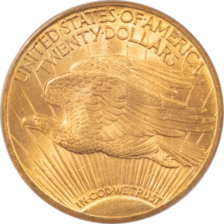 $20 1914 $20 ST GAUDENS GOLD – PCGS MS-63 PREMIUM QUALITY & CAC APPROVED!