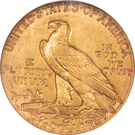 $2.50 1914-D $2.50 INDIAN GOLD – NGC AU-58