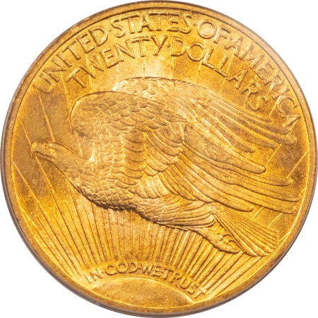 $20 1914-S $20 ST GAUDENS GOLD – PCGS MS-64 PREMIUM QUALITY & PRETTY!