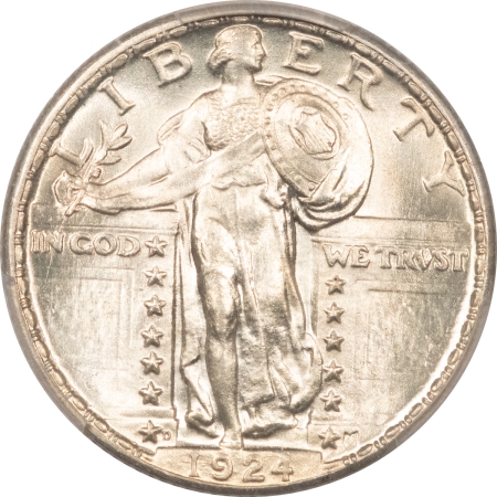 New Certified Coins 1924-D STANDING LIBERTY QUARTER – PCGS MS-64. BLAST WHITE, LOOKS GEM!