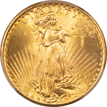 $20 1926 $20 ST. GAUDEN’S GOLD PCGS MS-65
