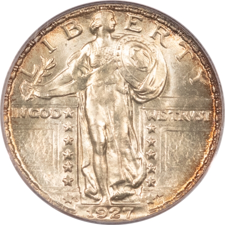 New Certified Coins 1927-D STANDING LIBERTY QUARTER – PCGS MS-64, LOOKS GEM & PREMIUM QUALITY!