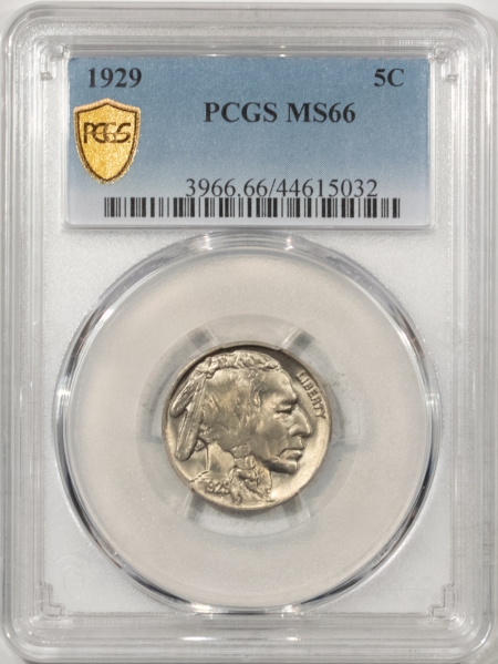 Buffalo Nickels 1929 BUFFALO NICKEL – PCGS MS-66
