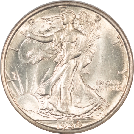 New Certified Coins 1934-D WALKING LIBERTY HALF DOLLAR – NGC MS-62