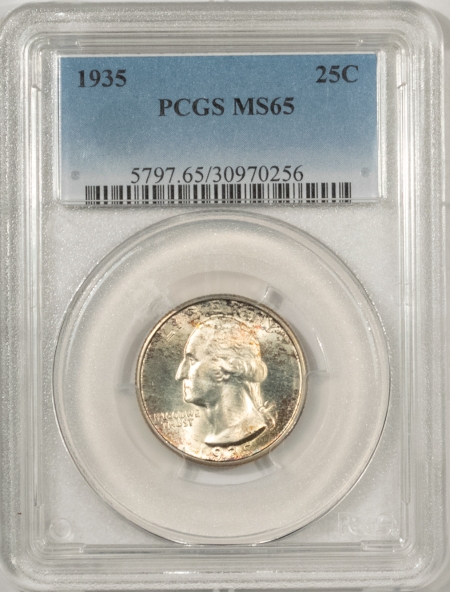 New Certified Coins 1935 WASHINGTON QUARTER – PCGS MS-65, FRESH GEM!