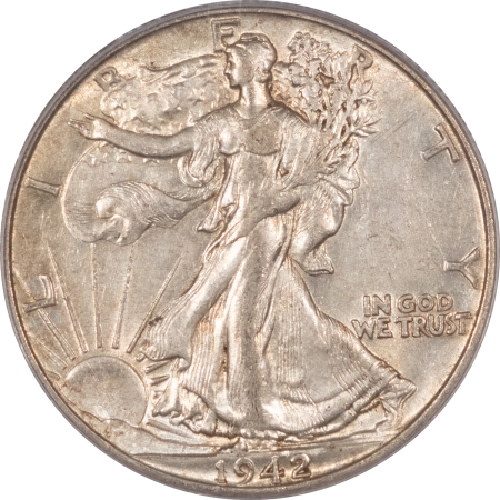 New Certified Coins 1942 WALKING LIBERTY HALF DOLLAR, DDR FS-801 (FS-009) – PCGS XF-45