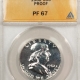 Franklin Halves 1962-D FRANKLIN HALF DOLLAR – ANACS MS-64 FBL