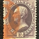U.S. Stamps SCOTT #160 & 161, 7c ORANGE & 10c BROWN, SECRET MARKS, USED, AVG-FINE, CAT $110