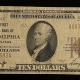 Small National Currency 1929 $10 NATIONAL BANK NOTE, FR-1801, PHILADELPHIA, PA, CHARTER 1, VF/XF
