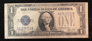 Small Silver Certificates 1928-B $1 SILVER CERTIFICATE, FR-1602, F/VF, AN HONEST CIRCULATED EXAMPLE
