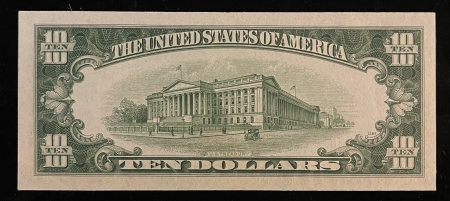 Small Silver Certificates 1934-D $10 SILVER CERTIFICATE, FR-1705, CHOICE CU W/ NICE COLOR/EMBOSSING