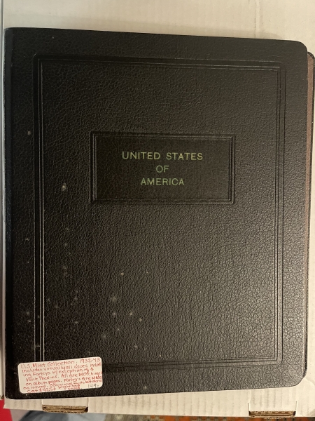 U.S. Stamps 1932-43 U.S. MINT COLLECTION, HINGED ON PAGES, PREXIES, FARLEYS, ETC-CAT $425