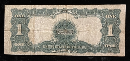 Large Silver Certificates 1899 $1 SILVER CERTIFICATE, FR-236, SPEELMAN-WHITE, ORIGINAL & ABOUT VF