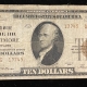 U.S. Stamps 1929 NATIONAL TY 1 $10, FR-1801-1, NATIONAL BOC HOUSTON, TX-CHARTER 10225, FINE+