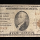 Small National Currency 1929 NATIONAL TY 2 $10, FR1801-2, FNB PITTSBURGH, PA-CHARTER 252, FINE+