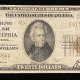 Small National Currency 1929 NATIONAL $20 TY 1, FR-1802-1, PHIL NB PHILADELPHIA, PA, CHARTER 539-VF