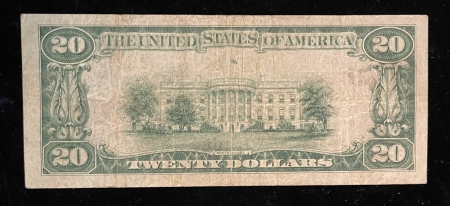 Small National Currency 1929 NATIONAL $20 TY 1, FR-1802-1, PHIL NB PHILADELPHIA, PA, CHARTER 539-F/VF