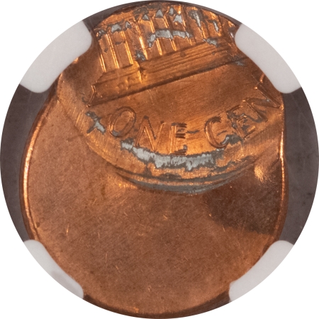 New Store Items UNDATED LINCOLN CENT ERROR, STRUCK 55% OFF-CENTER W/ OBV INDENT NGC UNC DETAILS