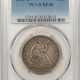 Liberty Seated Halves 1857 SEATED LIBERTY HALF DOLLAR – PCGS XF-40, ORIGINAL & PQ!