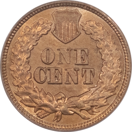 New Store Items 1863 INDIAN CENT – PCGS AU-58, OGH! PREMIUM QUALITY!