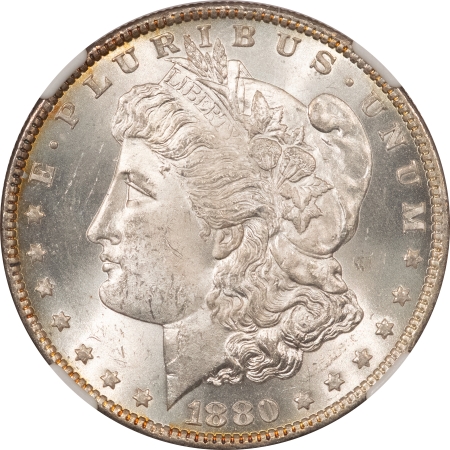Morgan Dollars 1880-O MORGAN DOLLAR – NGC MS-63, WHITE & FLASHY!