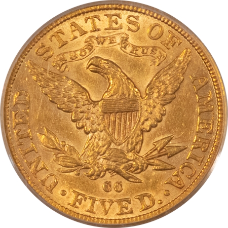 New Store Items 1891-CC $5 LIBERTY GOLD – PCGS AU-50