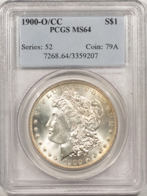 Morgan Dollars 1900-O/CC MORGAN DOLLAR PCGS MS-64, FRESH WHITE & WELL STRUCK, NICE!