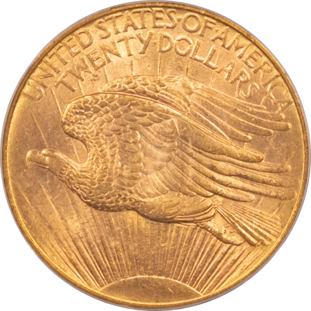 New Store Items 1908-D $20 ST GAUDENS GOLD, NO MOTTO – PCGS MS-63+