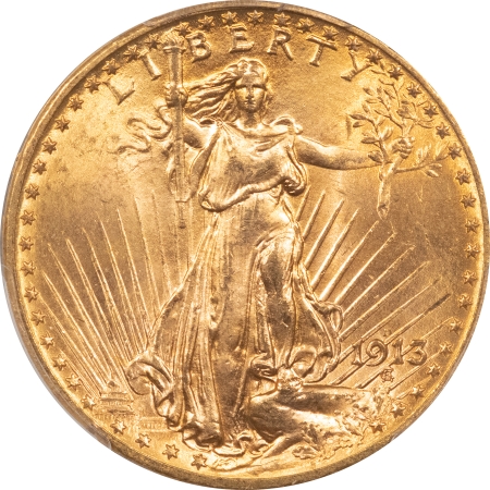 New Store Items 1913-D $20 ST GAUDENS GOLD – PCGS MS-64 CAC APPROVED & FRESH, PQ!