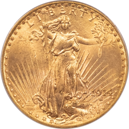 New Store Items 1914-D $20 ST GAUDENS GOLD – PCGS MS-65