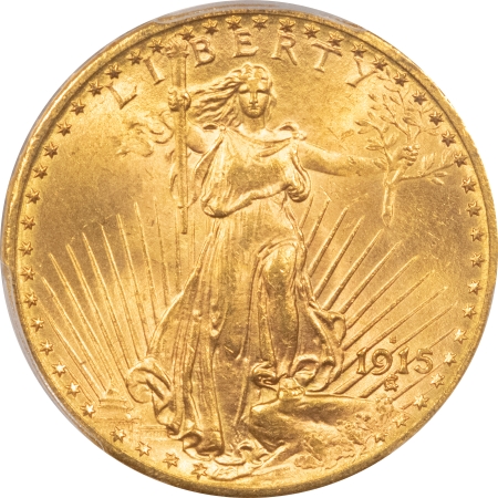 New Store Items 1915-S $20 ST GAUDENS GOLD – PCGS MS-65+ PREMIUM QUALITY GEM!