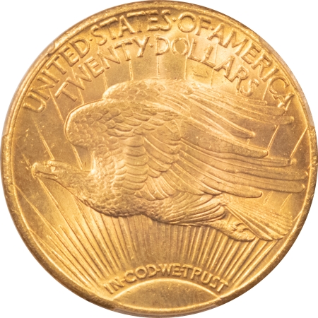 $20 1927 SAINT GAUDENS GOLD DOUBLE EAGLE PCGS MS-65, PRETTY & PQ!
