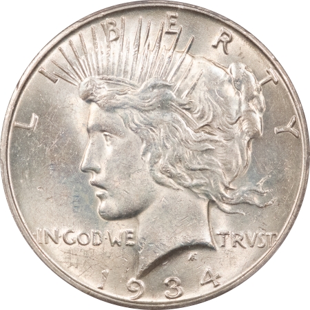 New Store Items 1934-D PEACE DOLLAR – PCGS AU-58, LOOKS UNCIRCULATED
