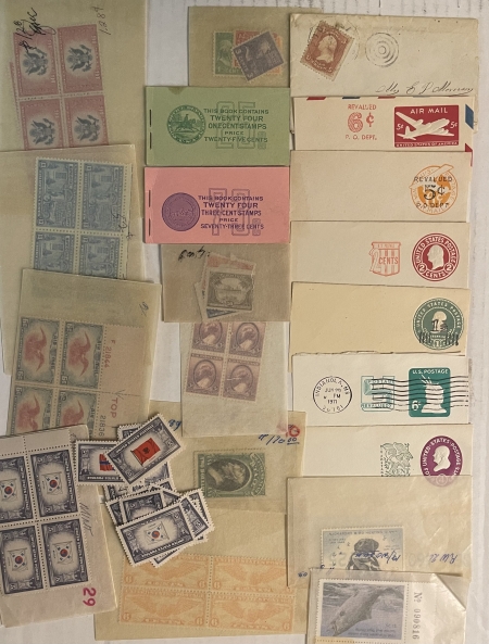 U.S. Stamps OLD TACKLE BOX FULL OF U.S. STAMPS, DEFINITIVES, COMMEMS, B-O-B, MORE-CAT $1000+