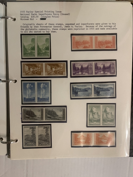 U.S. Stamps 1928-56 U.S. MOG COMPLETE COMMEM COLLECTION, EXTENSIVE FARLEYS, HINGED ON PAGES