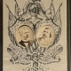 Pre-1920 GROVER CLEVELAND PRESIDENTIAL CAMPIAGN BRASS BADGE, EAGLE & INSET PHOTO-EXC COND