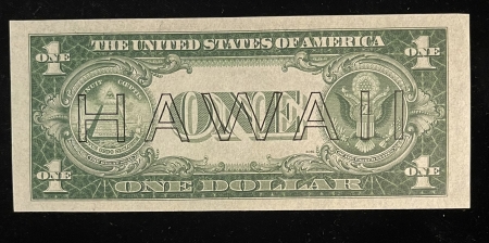 Small Silver Certificates 1935-A $1 SILVER CERTIFICATE, HAWAII, FR-2300, CH UNC W/ GREAT EMBOSSING-FRESH!