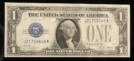 New Store Items 1928-A $1 SILVER CERTIFICATE, FR-1601, CH. CU, FRESH FROM AN OLD-TIME COLLECTION