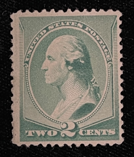 U.S. Stamps SCOTT #273 2c GREEN, MOG-HINGED, FINE+ CENTERING, CAT $40
