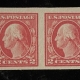 U.S. Stamps SCOTT #531, 535 1c GREEN & 3c VIOLET IMPERF PAIRS, 1c MOG-H, 3c MOG NH-CAT $62