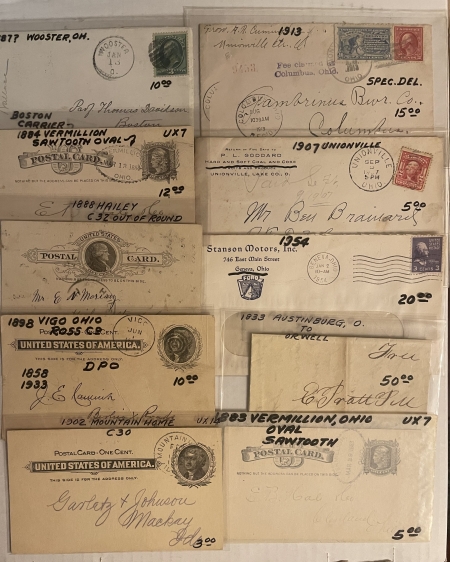 U.S. Stamps EXTENSIVE EARLY COVER COLLECTION, IDAHO (TERRITORIAL), #634a & MORE; O.V. $1000+