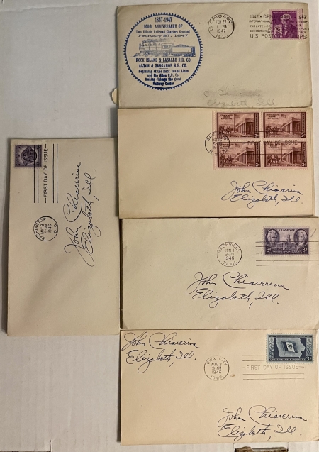 First Day Covers HUGE GROUP OF ADDRESSED 1940s FIRST DAY COVERS, 300-400 PCS, 7 BAGS, CAT $1500+