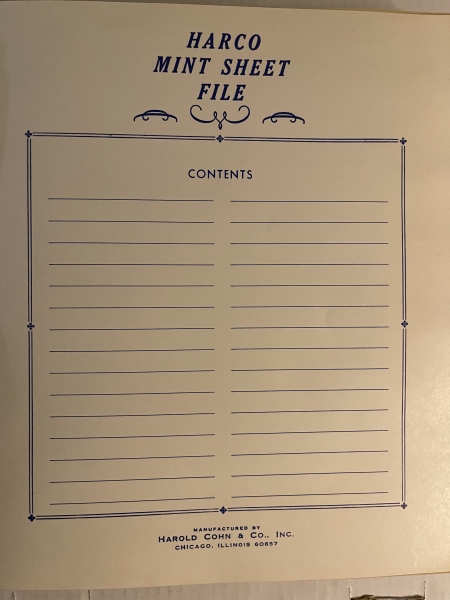 U.S. Stamps PRISTINE MINT SHEET COLLECTION, MOGNH, LIKE-NEW HARCO ALBUM, 1940-50s, 95 SHEETS