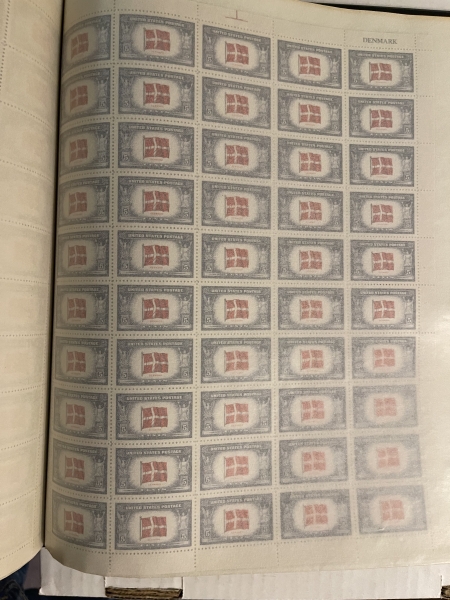 U.S. Stamps PRISTINE MINT SHEET COLLECTION, MOGNH, LIKE-NEW HARCO ALBUM, 1940-50s, 95 SHEETS