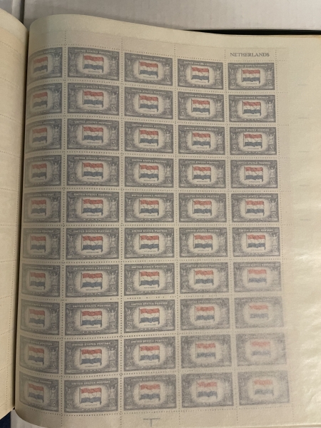U.S. Stamps PRISTINE MINT SHEET COLLECTION, MOGNH, LIKE-NEW HARCO ALBUM, 1940-50s, 95 SHEETS