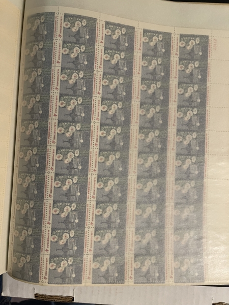 U.S. Stamps PRISTINE MINT SHEET COLLECTION, MOGNH, LIKE-NEW HARCO ALBUM, 1940-50s, 95 SHEETS